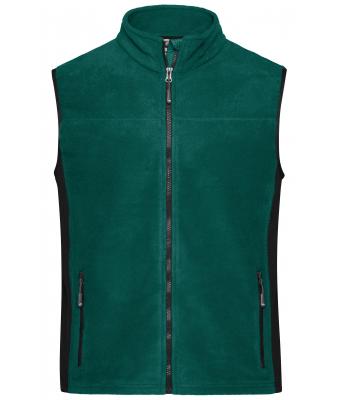Unisex Workwear Fleece Vest - STRONG - Dark-green/black 8503