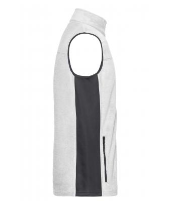 Unisex Workwear Fleece Vest - STRONG - Wit/carbon 8503