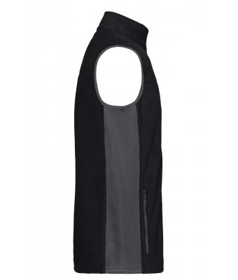 Unisex Workwear Fleece Vest - STRONG - Zwart/carbon 8503