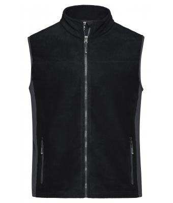Unisex Workwear Fleece Vest - STRONG - Zwart/carbon 8503
