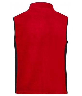Unisex Workwear Fleece Vest - STRONG - Rood/zwart 8503