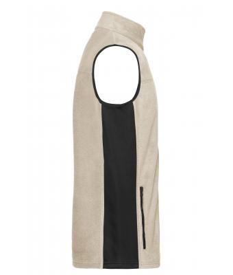 Unisex Workwear Fleece Vest - STRONG - Steen/zwart 8503