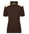 Damen Ladies' Workwear Polo - COLOR - Brown/stone 8532