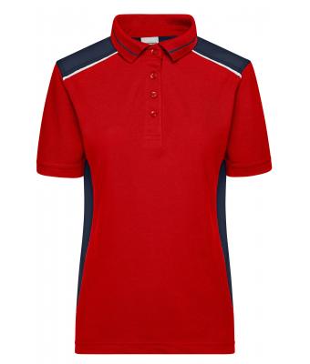 Ladies Ladies' Workwear Polo - COLOR - Red/navy 8532
