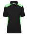 Dames Ladies' Workwear Polo - COLOR - Zwart/lime 8532