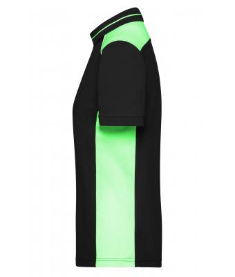 Dames Ladies' Workwear Polo - COLOR - Zwart/lime 8532