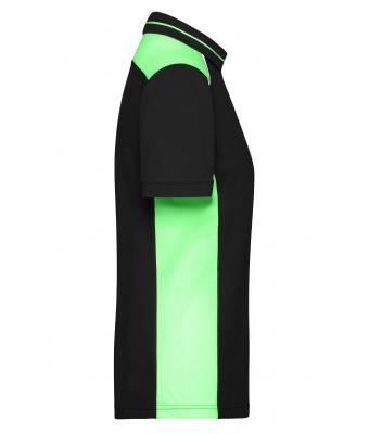 Dames Ladies' Workwear Polo - COLOR - Zwart/lime 8532