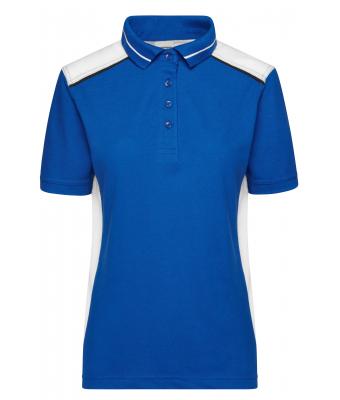 Femme Polo workwear femme - COLOR - Royal/blanc 8532