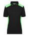 Femme Polo workwear femme - COLOR - Noir/vert-citron 8532