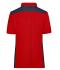 Femme Polo workwear femme - COLOR - Rouge/marine 8532