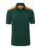 Heren Men's Workwear Polo - COLOR - Dongergroen/oranje 8533