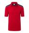 Heren Men's Workwear Polo - COLOR - Rood/navy 8533