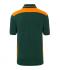 Heren Men's Workwear Polo - COLOR - Dongergroen/oranje 8533