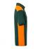 Heren Men's Workwear Polo - COLOR - Dongergroen/oranje 8533