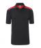 Men Men's Workwear Polo - COLOR - Carbon/red 8533