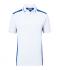 Men Men's Workwear Polo - COLOR - White/royal 8533
