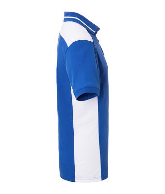 Homme Polo workwear homme - COLOR - Royal/blanc 8533