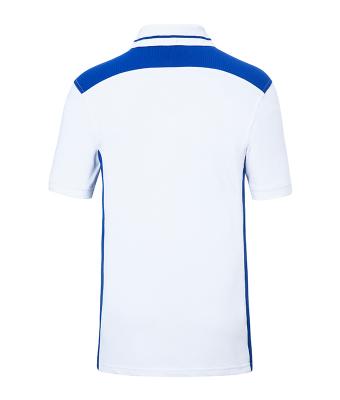 Homme Polo workwear homme - COLOR - Blanc/royal 8533