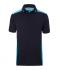 Homme Polo workwear homme - COLOR - Marine/turquoise 8533