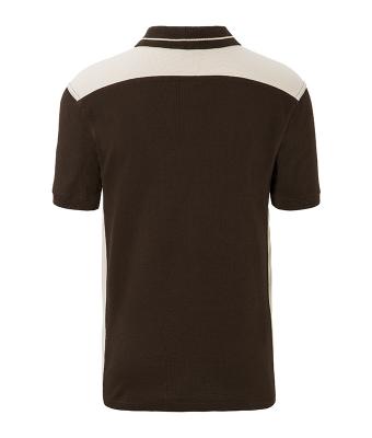 Homme Polo workwear homme - COLOR - Marron/pierre 8533