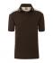 Homme Polo workwear homme - COLOR - Marron/pierre 8533