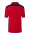 Homme Polo workwear homme - COLOR - Rouge/marine 8533