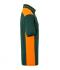 Homme Polo workwear homme - COLOR - Vert-foncé/orange 8533