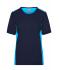 Damen Ladies' Workwear T-Shirt - COLOR - Navy/turquoise 8534