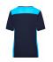 Dames Ladies' Workwear T-Shirt - COLOR - Navy/turquoise 8534