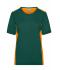 Damen Ladies' Workwear T-Shirt - COLOR - Dark-green/orange 8534