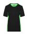 Dames Ladies' Workwear T-Shirt - COLOR - Zwart/lime 8534