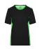 Damen Ladies' Workwear T-Shirt - COLOR - Black/lime-green 8534