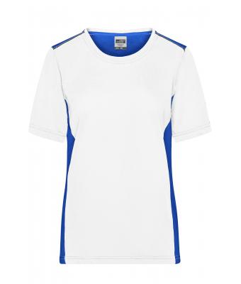 Damen Ladies' Workwear T-Shirt - COLOR - White/royal 8534