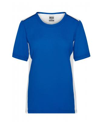 Femme T-shirt workwear femme - COLOR - Royal/blanc 8534