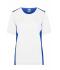 Femme T-shirt workwear femme - COLOR - Blanc/royal 8534