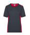 Femme T-shirt workwear femme - COLOR - Carbone/rouge 8534