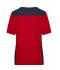 Femme T-shirt workwear femme - COLOR - Rouge/marine 8534