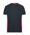 Heren Men's Workwear T-Shirt - COLOR - Carbon/rood 8535