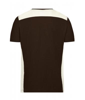 Heren Men's Workwear T-Shirt - COLOR - Bruin/steen 8535