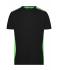 Heren Men's Workwear T-Shirt - COLOR - Zwart/lime 8535