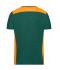 Heren Men's Workwear T-Shirt - COLOR - Dongergroen/oranje 8535