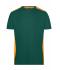 Heren Men's Workwear T-Shirt - COLOR - Dongergroen/oranje 8535