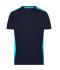 Heren Men's Workwear T-Shirt - COLOR - Navy/turquoise 8535