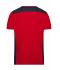 Heren Men's Workwear T-Shirt - COLOR - Rood/navy 8535
