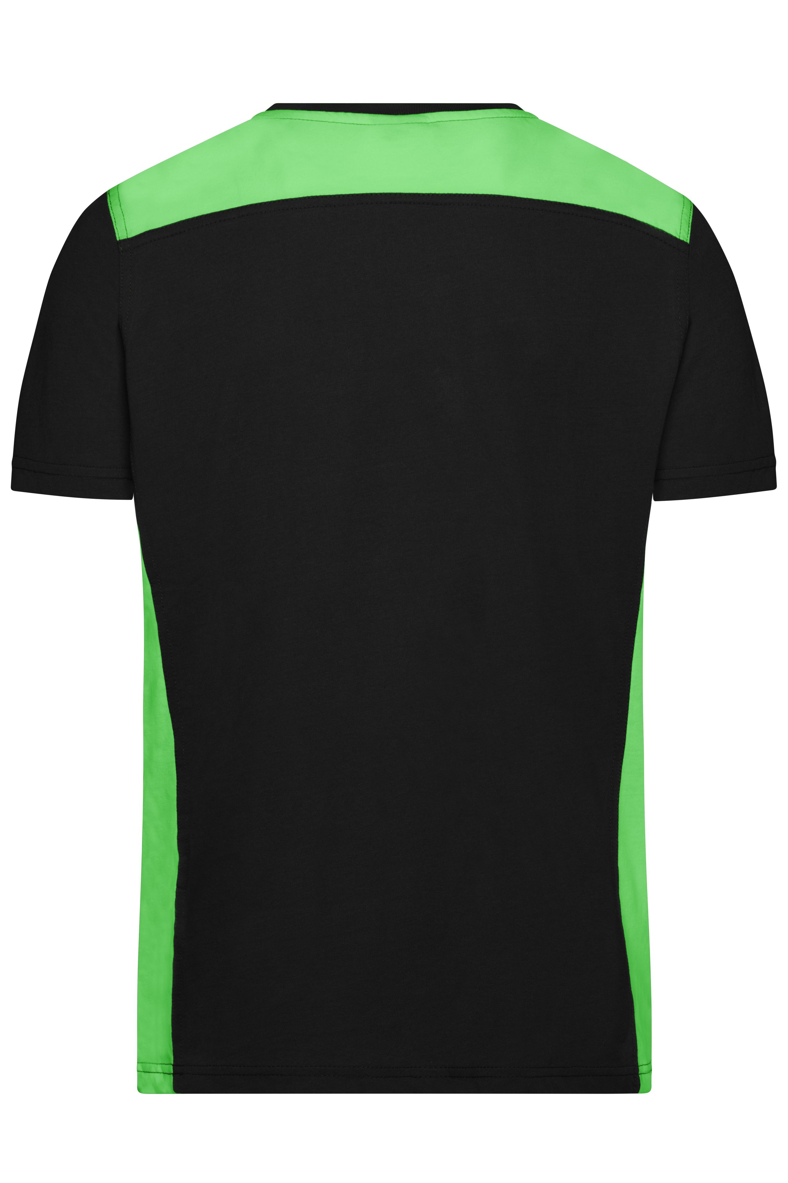 Herren Men's Workwear TShirt COLOR Black/limegreenDaiber