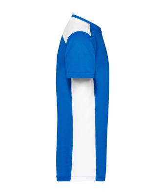 Heren Men's Workwear T-Shirt - COLOR - Royal/wit 8535