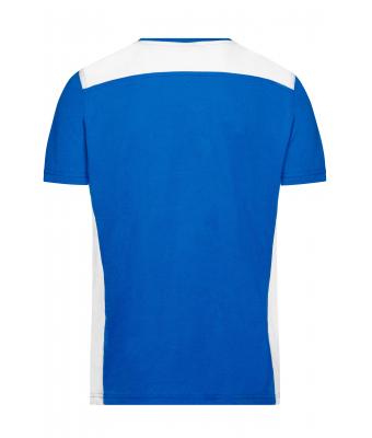 Heren Men's Workwear T-Shirt - COLOR - Royal/wit 8535