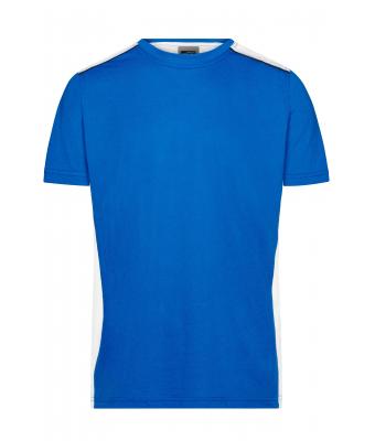 Heren Men's Workwear T-Shirt - COLOR - Royal/wit 8535