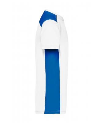 Heren Men's Workwear T-Shirt - COLOR - Wit/royal 8535
