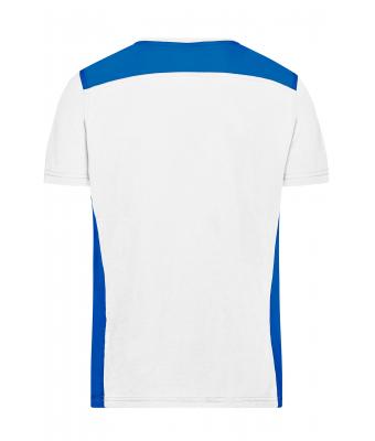 Heren Men's Workwear T-Shirt - COLOR - Wit/royal 8535